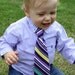 boy's necktie, purple multi-stripe, baby toddler youth sizes