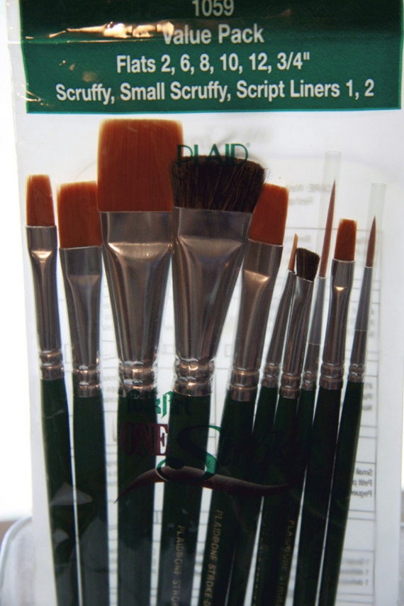 Folk Art One Stroke Value Pack Paint Brushes