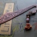 Victorian Floral Bookmark. Guestbook Bibliophile Handfasting Bridesmaid Gift. Stocking Stuffer