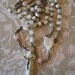 RESERVED for BellaLunaDesigns -Vintage Mother of Pearl Rosary