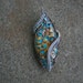 Epoch - handmade wire wrapped pendant lampwork glass