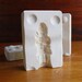 Vintage Plaster Mold - Scottish Boy with Bagpipe