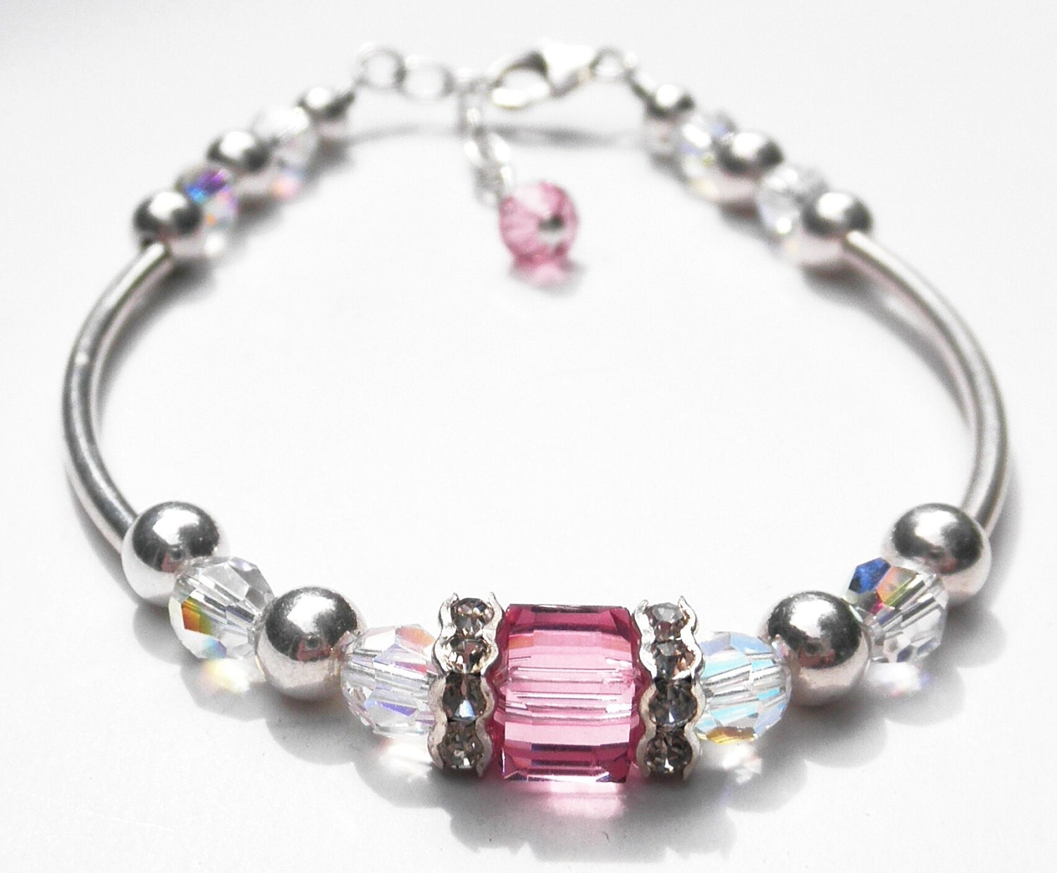 Mothers Day Gifts Infinity Love Heart Bracelet For Mom Personalized Charm Birthstone Bracelet For Women With 2-7 Birthstones Custom Name Bracelet For Women Mother Daughter