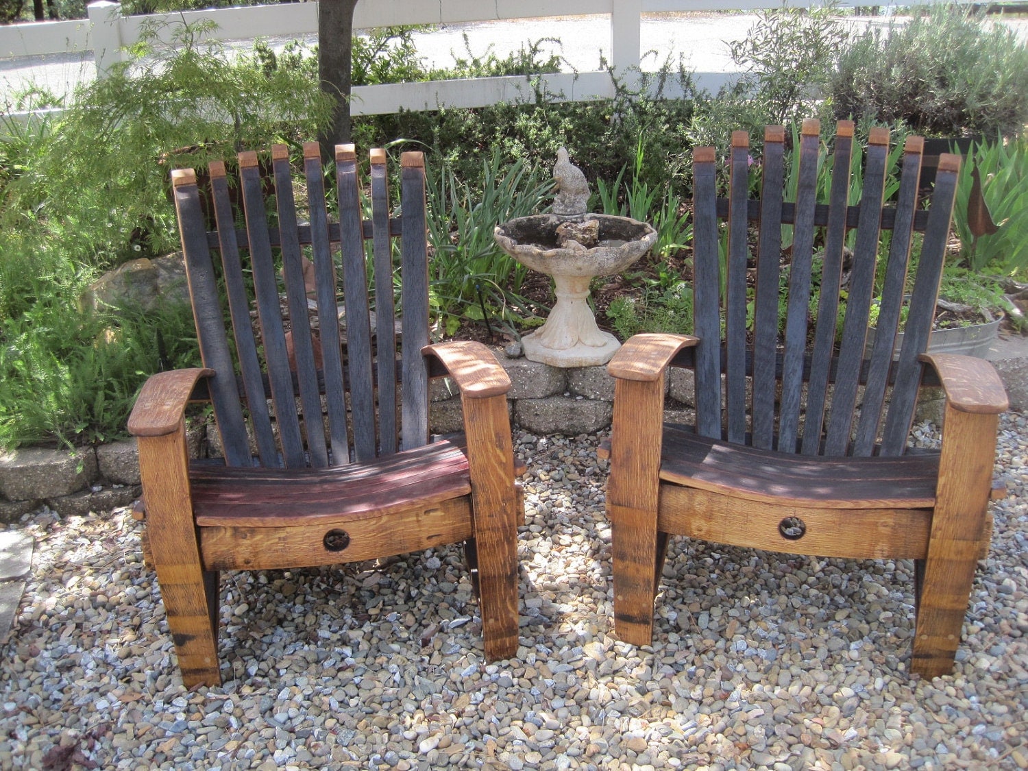 Wine Barrel Adirondack Chair