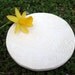 Small White Trinket Dish with Ribbon Lace Accent - Frosting Series