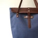 Canvas and Leather Tote Bag, Beach Bag, Shoulder Bag, Large Tote, Diaper Bag, School-Magazine-Book Tote