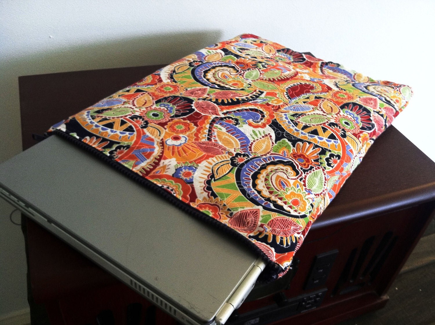 Fun and Colorful quilted laptop sleeve