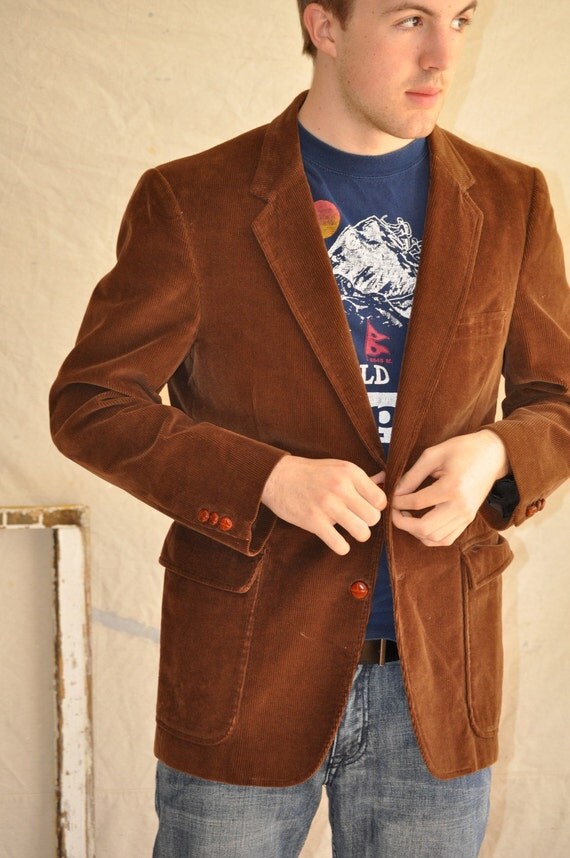 Brown Corduroy Mens Sportscoat/Jacket/Blazer by ArmorOfModernMen