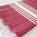 Best quality Turkish Towel, Natural Soft Cotton Bath and Beach Towel, Peshtemal, Claret Red