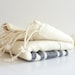 Organic Bamboo Turkish Towel, Peshtemal, Beach towel, Bath towel, Hammam towel, spa, yoga, Natural Soft Bamboo, Gray