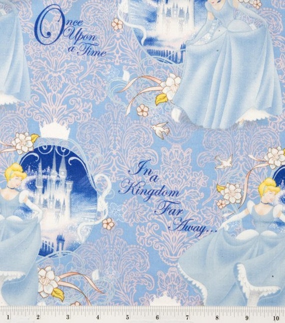 Cinderella Disney Castle Fabric 1 Yard