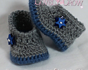Baby Shoes Crochet Pattern for MY ANGEL BABY bootie digital