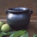 Vintage caldron. Pottery caldron. Caldron planter. Black caldron. Clay caldron. Clay caldron planter