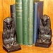 Art Deco Egyptian Sphynx Bookends - Cast Iron - Antique