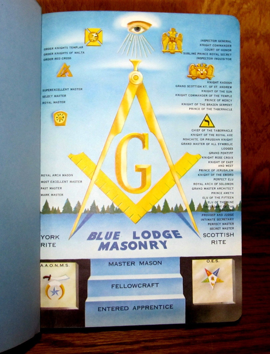 Old Masonic Bible Large Illustrated 1946 by CosmicLibrary on Etsy