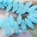 45beads 8-22mm blue glass gemstone beads Loose One strand