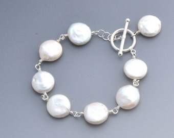 Top Quality Coin Fresh Water Pearl Bracelet - Elegant - Bridal