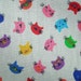 SALE - Happy cats in bright colors, fat quarter, pure cotton fabric