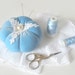 Pincushion BLUE SHABBY CHIC - tbteam