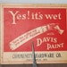 WET PAINT SIGN - Store Advertisement - Industrial - Ephemera - Collectible