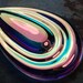 Large Glass Teardrop Focal Pendant in Rainbow Glass AB Clear 44x63mm -1