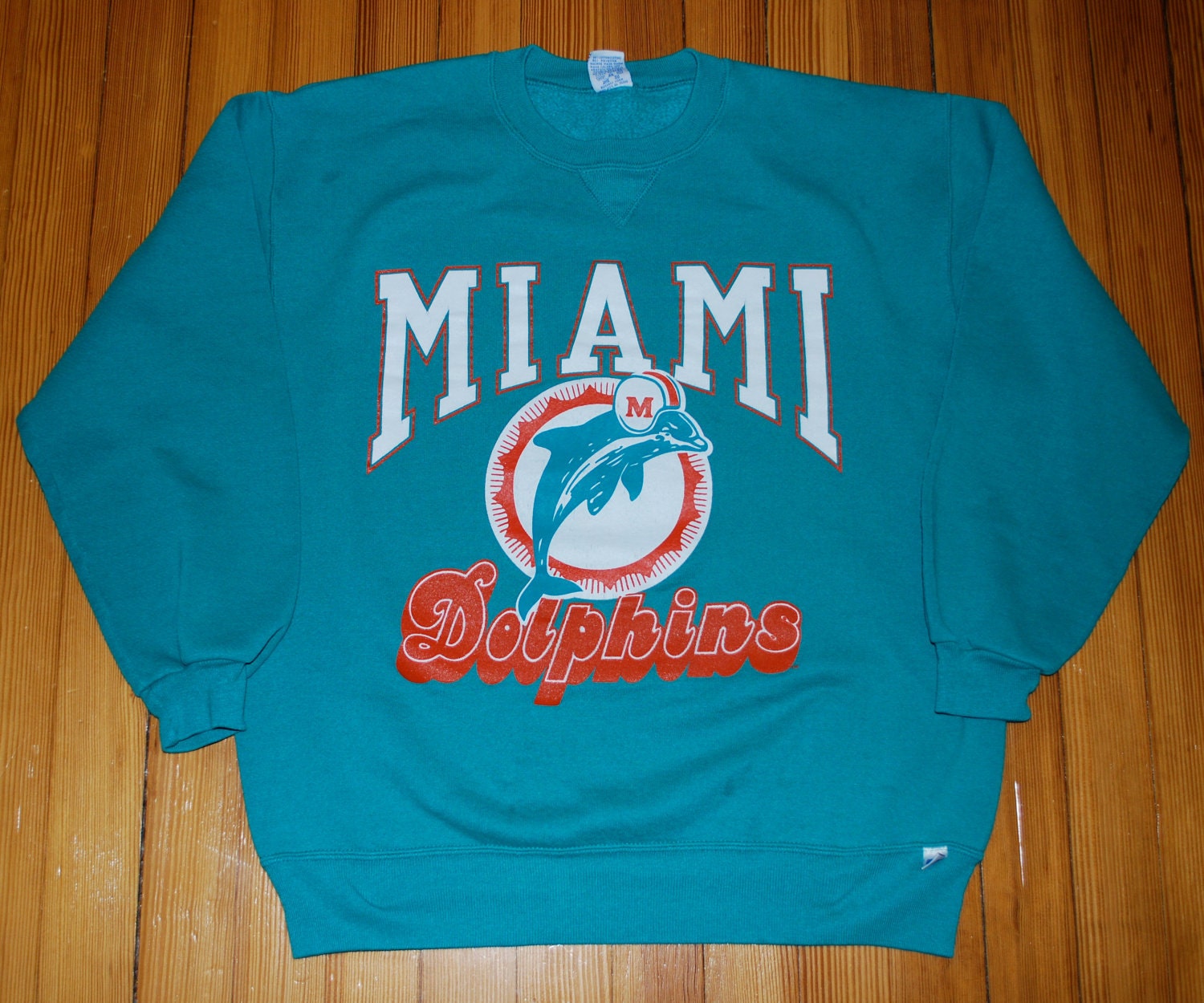 Vintage Miami Dolphins Turquoise Sweatshirt