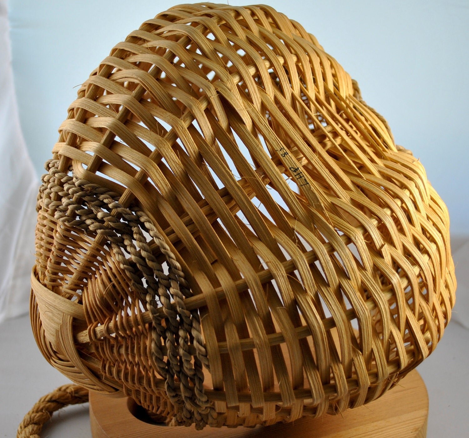 Vintage Egg Basket hand woven by WhositsandWhatnots on Etsy