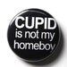 Download Cupid is Not My Homeboy Funny Valentines Button1 inch PIN