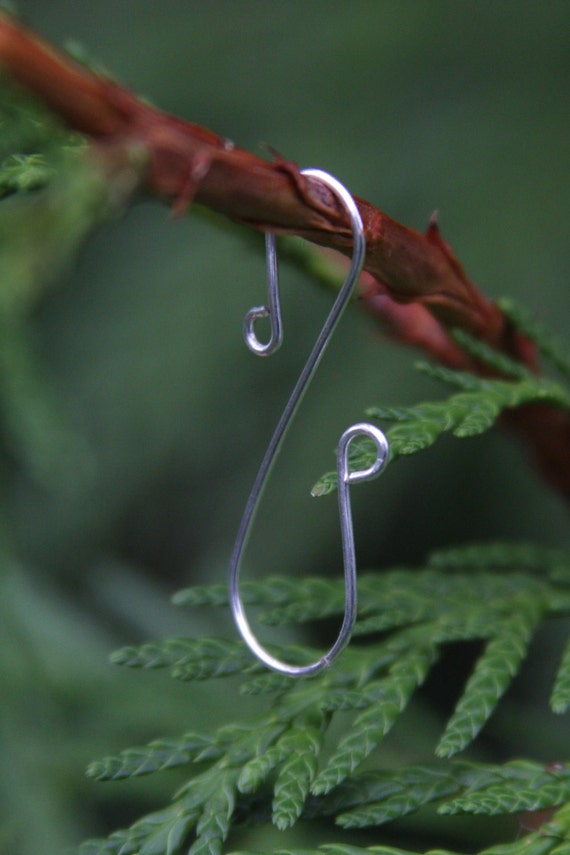 Items similar to Christmas Tree Hooks Ornament Hangers, Silver, Limited Availability, 10pc Set