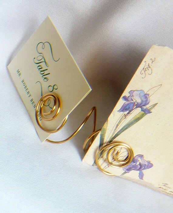 Reception Table Double Sign Card Holder Gold Wedding