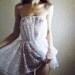 50% OFF HOLIDAY SALE - see me - vintage 40s revived lovely white floral lace dress