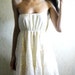 indian summer - vintage early 60s revived beautiful hippie organic cotton bamboo lace mini dress