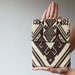 iPad 2 or 3 case. ipad bag. ipad cover. ipad sleeve. Tribal geometric ornament print zigzag unisex milk and chocolate