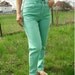 VTG 1990's Mint Green High Waist Jeans