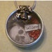 ON SALE Believe Skull Rose Shaker in a Vintage Watch Tin Necklace