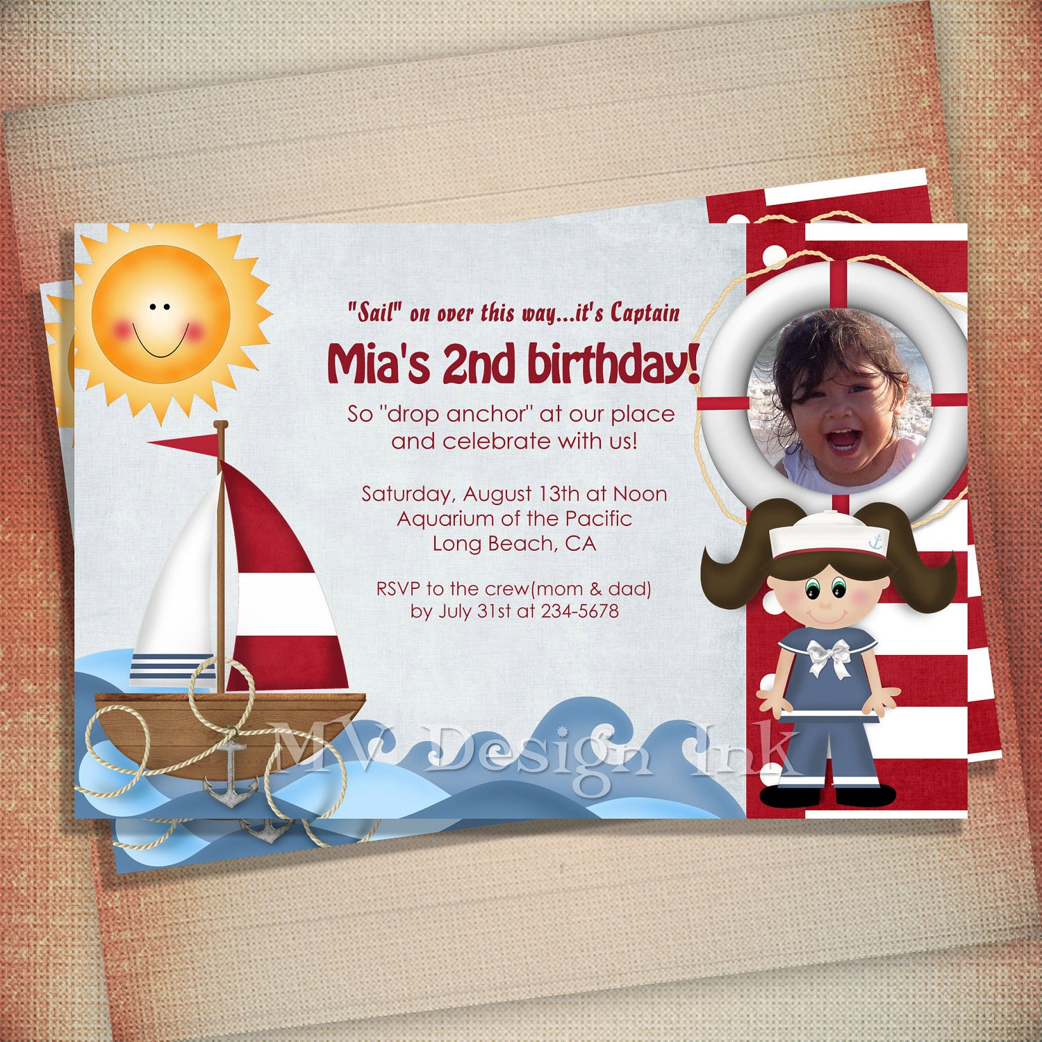 nautical sailboat birthday party invitation nautical birthday