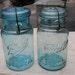 One Antique Ball Aqua Quart Jar with Glass Lid July 14,1908 pat. Antiques Farmhouse Treasures Housewares