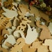 Vintage 25 Wooden Christmas Ornaments To Decorate- Supplies- A Finished Painted Ornament Included- Vintage Ornaments