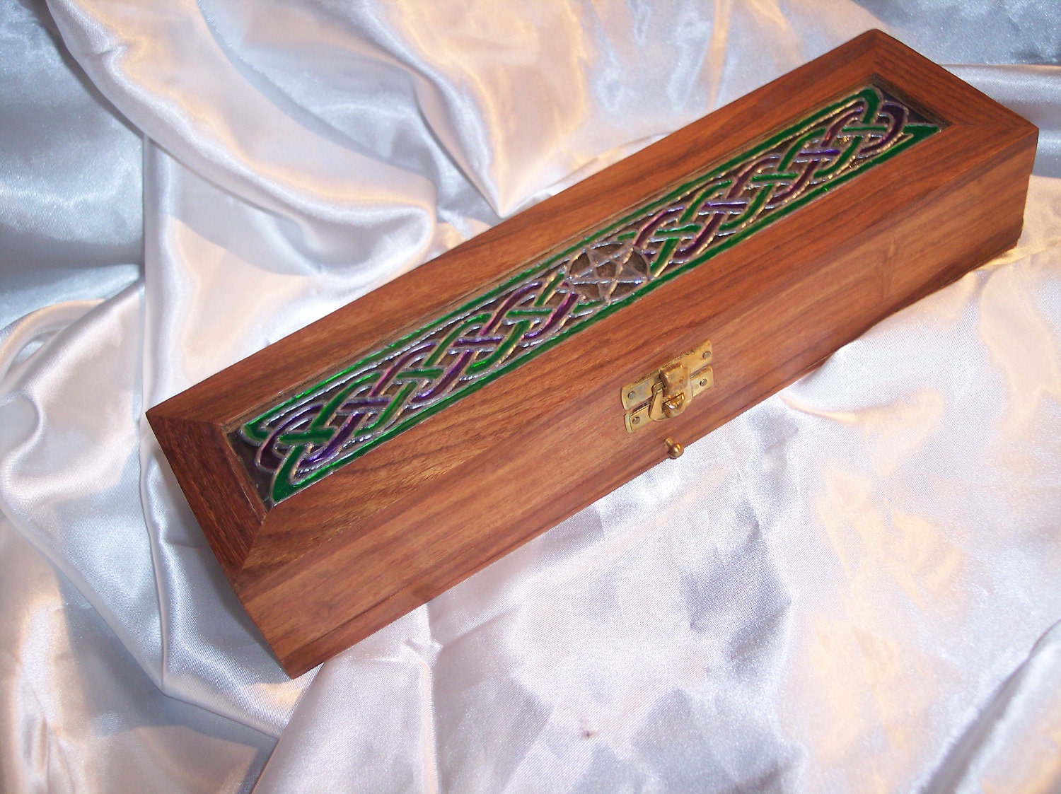 Incense Box / Burner Celtic Knot Stick Cone Incense