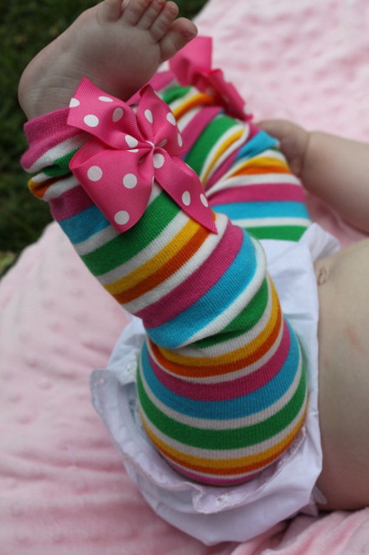 Baby Girl Leg Warmers Bow Leg Warmers by