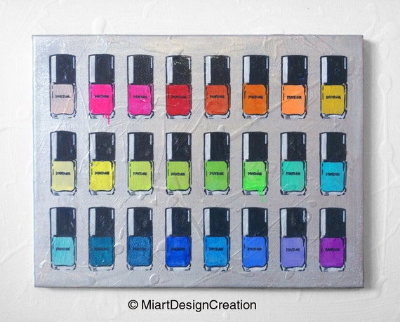 Nail Polish Art On Paper