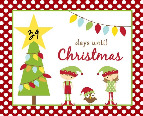 Items similar to Christmas Countdown Calendar on Etsy