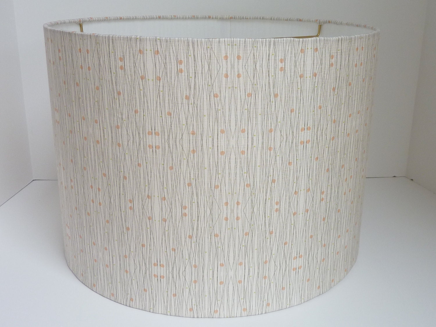 Tall Drum Lampshade in a Modern Grey and by LampShadeDesigns
