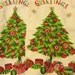 Vintage Christmas Tea Towels Cutters Great 1950s Print