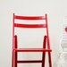 Updated Red 40s Wooden Folding Chair