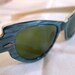 Lovely 1950s Lucite Sunglasses in Aqua and Cream by 'Calobar'