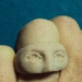 Faceless facein the nude porcelain cold clay eyes looking at you ring