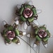 Vintage Brass and Enameled Wired Flower