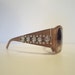 Glitzy TAUPE SUNGLASSES with RHINESTONES