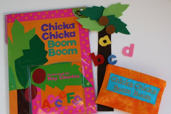 Chicka Chicka Boom Boom Felt Play Set with Book and CD